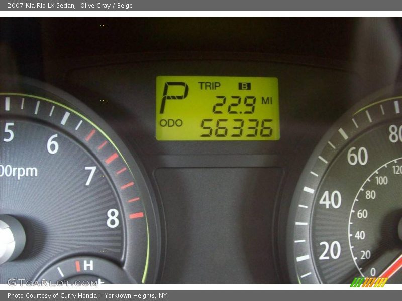Olive Gray / Beige 2007 Kia Rio LX Sedan