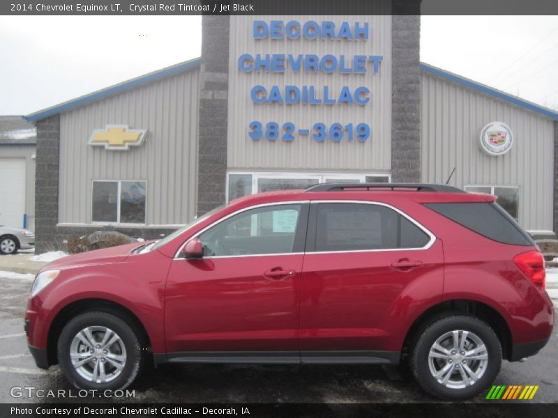 Crystal Red Tintcoat / Jet Black 2014 Chevrolet Equinox LT
