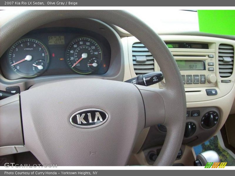 Olive Gray / Beige 2007 Kia Rio LX Sedan