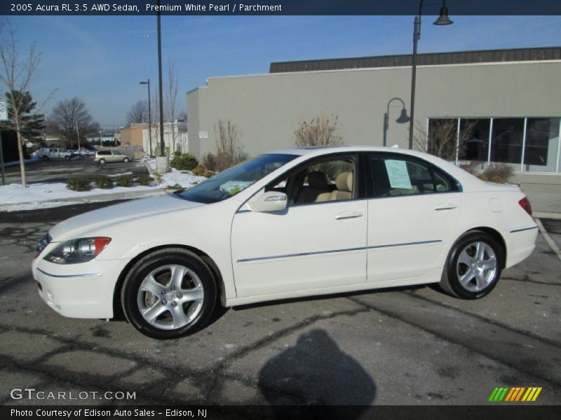 Premium White Pearl / Parchment 2005 Acura RL 3.5 AWD Sedan