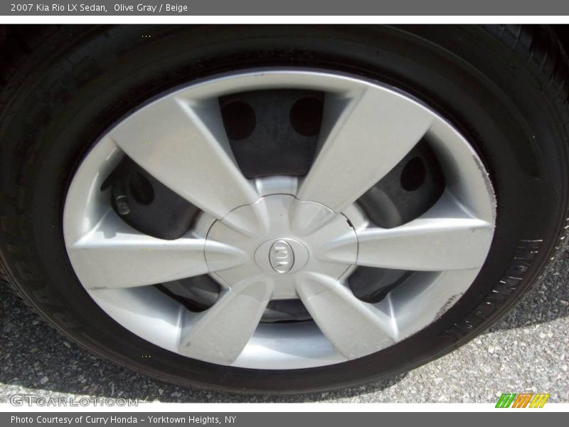Olive Gray / Beige 2007 Kia Rio LX Sedan