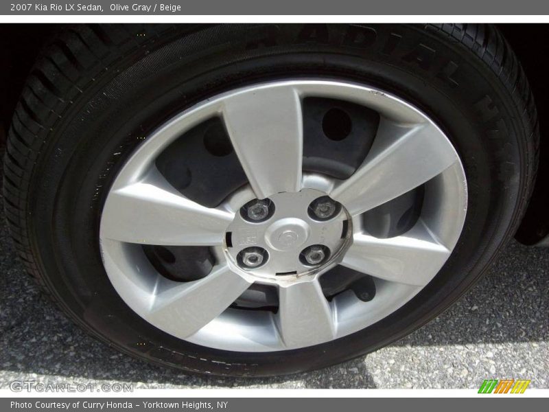 Olive Gray / Beige 2007 Kia Rio LX Sedan