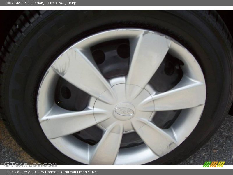 Olive Gray / Beige 2007 Kia Rio LX Sedan