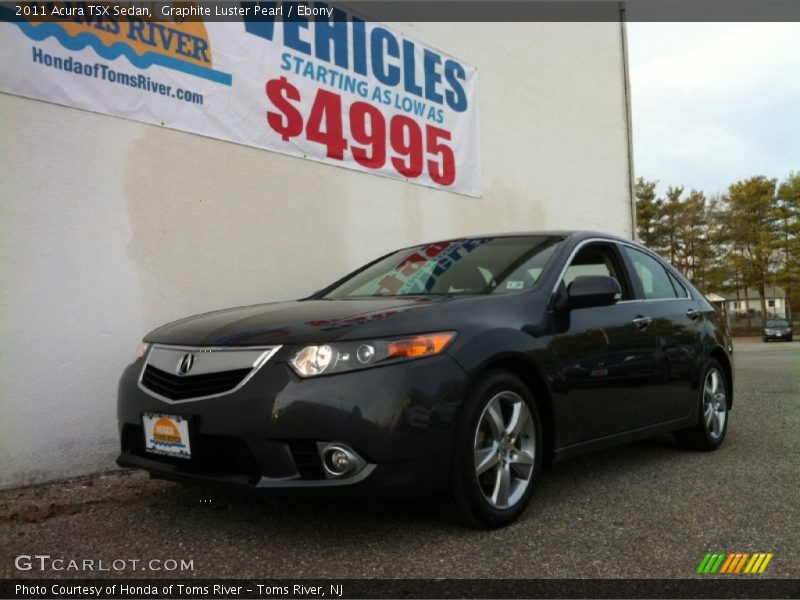 Graphite Luster Pearl / Ebony 2011 Acura TSX Sedan
