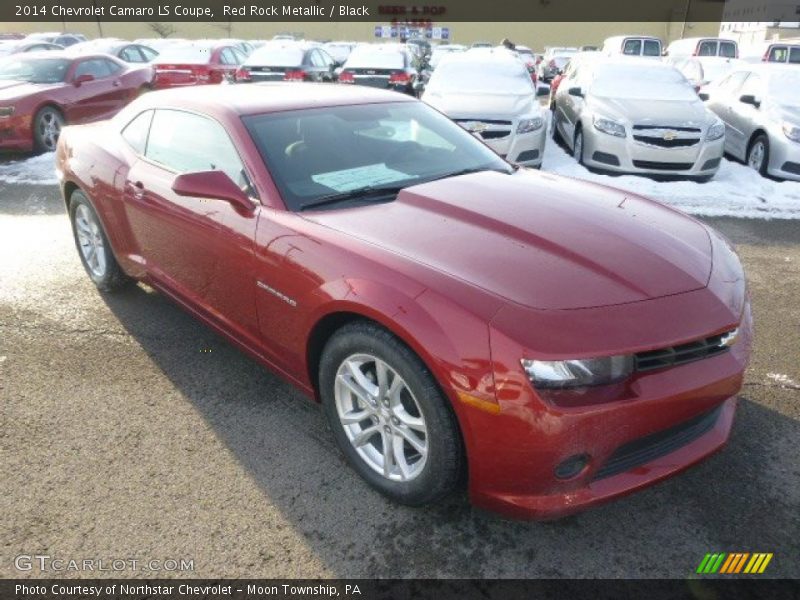 Red Rock Metallic / Black 2014 Chevrolet Camaro LS Coupe