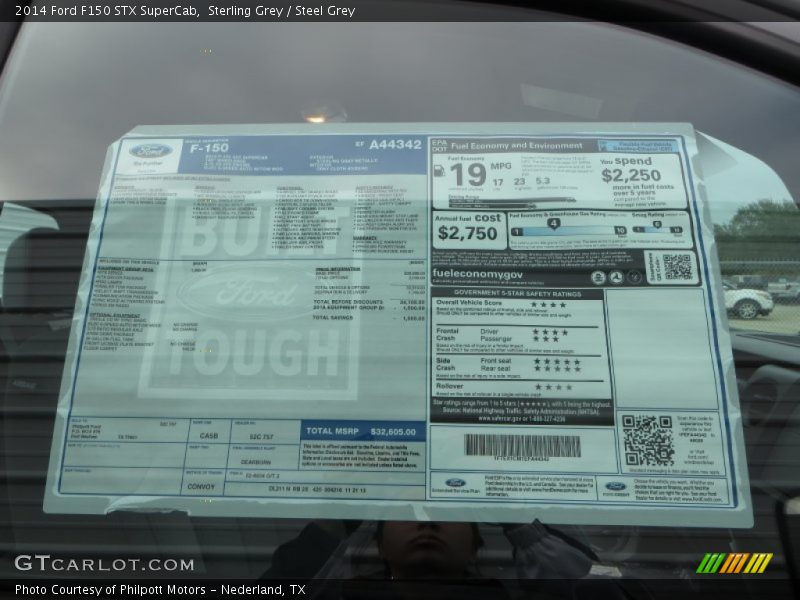 Sterling Grey / Steel Grey 2014 Ford F150 STX SuperCab