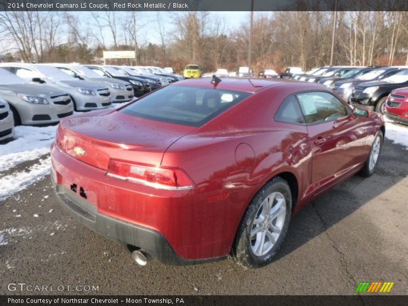 Red Rock Metallic / Black 2014 Chevrolet Camaro LS Coupe