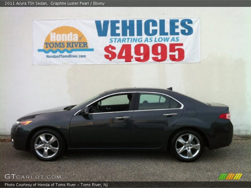 Graphite Luster Pearl / Ebony 2011 Acura TSX Sedan