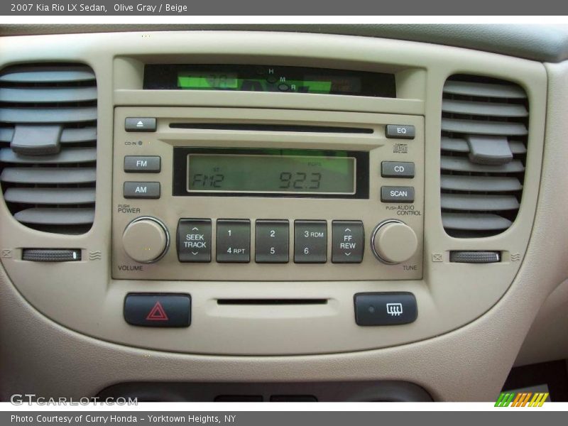Olive Gray / Beige 2007 Kia Rio LX Sedan
