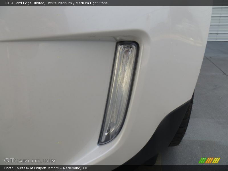 White Platinum / Medium Light Stone 2014 Ford Edge Limited