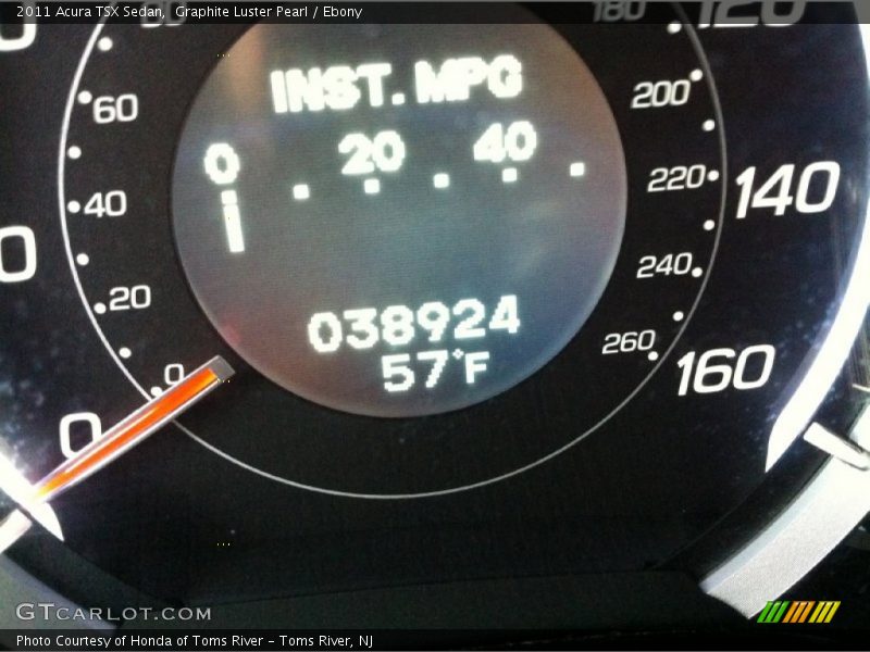 Graphite Luster Pearl / Ebony 2011 Acura TSX Sedan