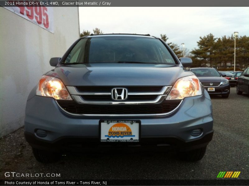 Glacier Blue Metallic / Gray 2011 Honda CR-V EX-L 4WD