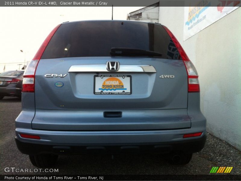 Glacier Blue Metallic / Gray 2011 Honda CR-V EX-L 4WD