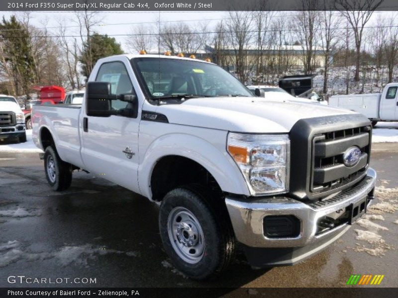 Front 3/4 View of 2014 F350 Super Duty XL Regular Cab 4x4