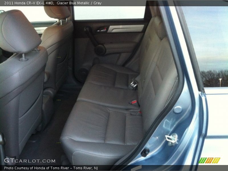Glacier Blue Metallic / Gray 2011 Honda CR-V EX-L 4WD
