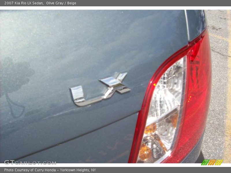 Olive Gray / Beige 2007 Kia Rio LX Sedan