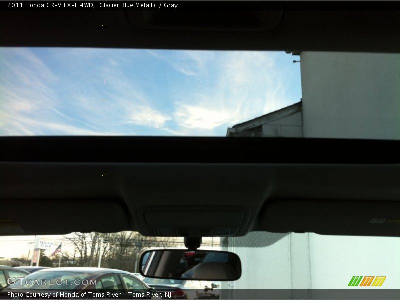 Glacier Blue Metallic / Gray 2011 Honda CR-V EX-L 4WD