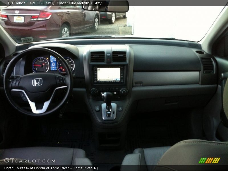 Glacier Blue Metallic / Gray 2011 Honda CR-V EX-L 4WD