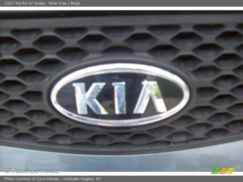Olive Gray / Beige 2007 Kia Rio LX Sedan