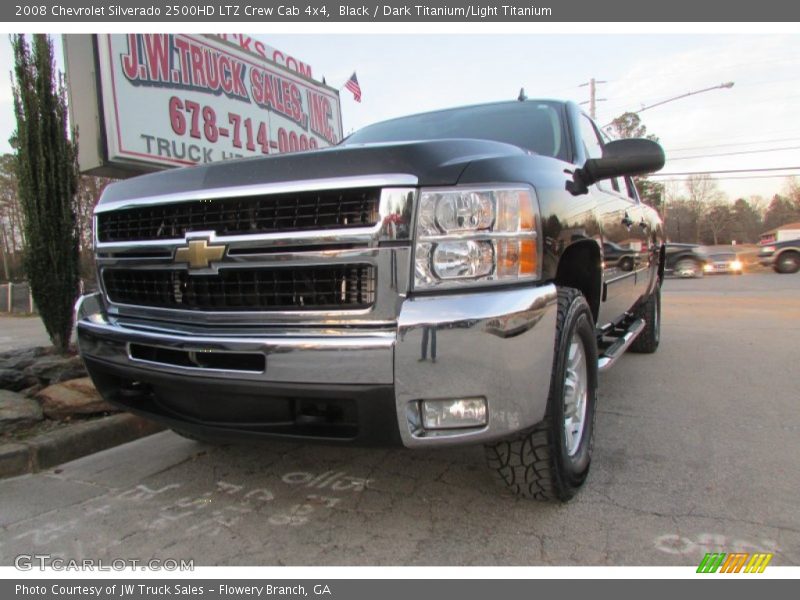 Black / Dark Titanium/Light Titanium 2008 Chevrolet Silverado 2500HD LTZ Crew Cab 4x4