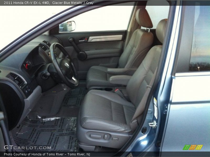 Glacier Blue Metallic / Gray 2011 Honda CR-V EX-L 4WD