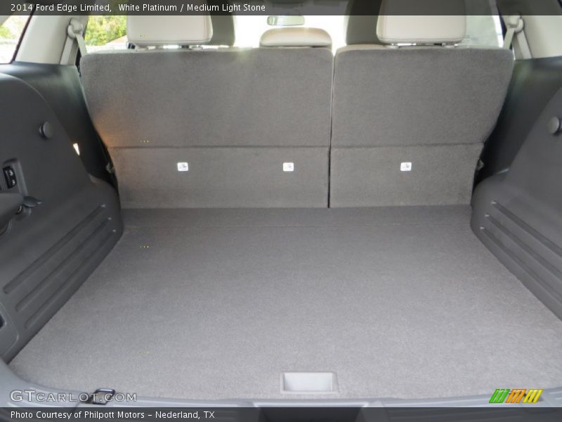 White Platinum / Medium Light Stone 2014 Ford Edge Limited