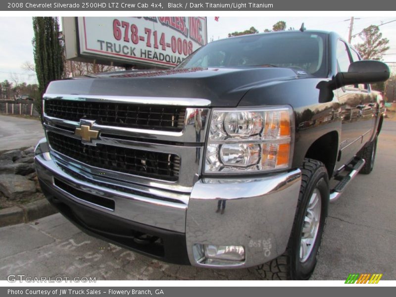 Black / Dark Titanium/Light Titanium 2008 Chevrolet Silverado 2500HD LTZ Crew Cab 4x4