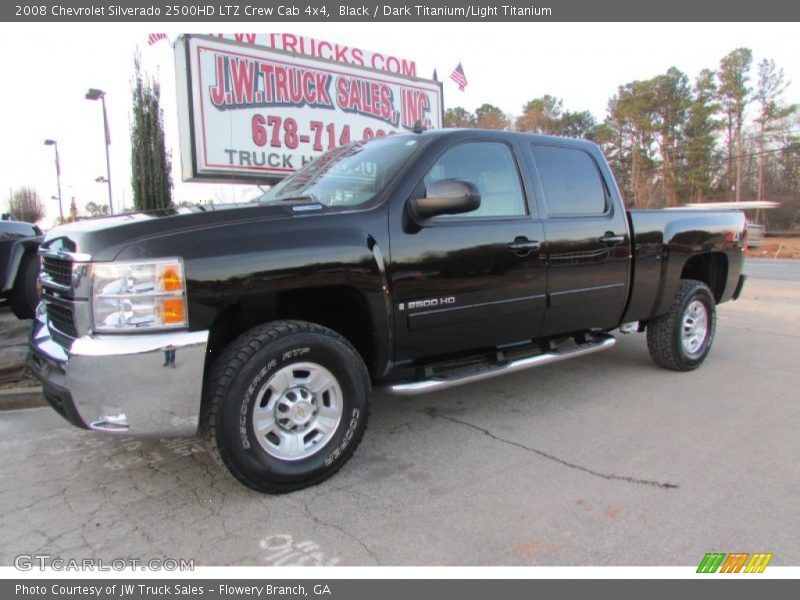 Black / Dark Titanium/Light Titanium 2008 Chevrolet Silverado 2500HD LTZ Crew Cab 4x4