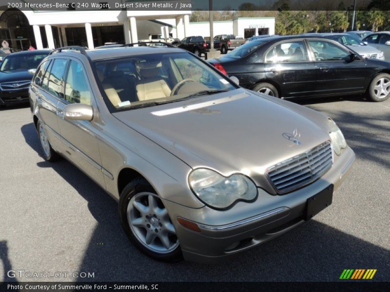 Desert Silver Metallic / Java 2003 Mercedes-Benz C 240 Wagon