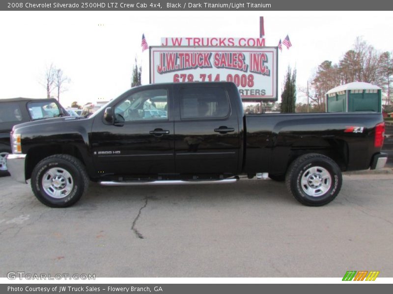 Black / Dark Titanium/Light Titanium 2008 Chevrolet Silverado 2500HD LTZ Crew Cab 4x4