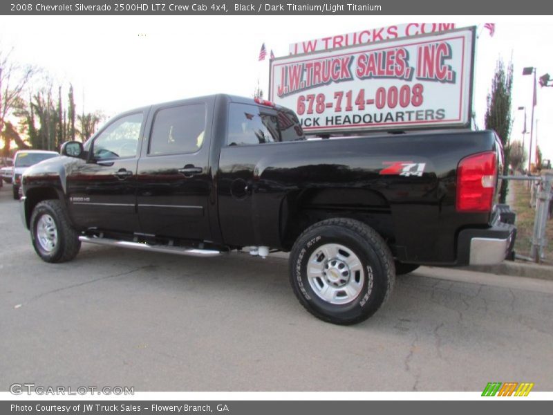 Black / Dark Titanium/Light Titanium 2008 Chevrolet Silverado 2500HD LTZ Crew Cab 4x4