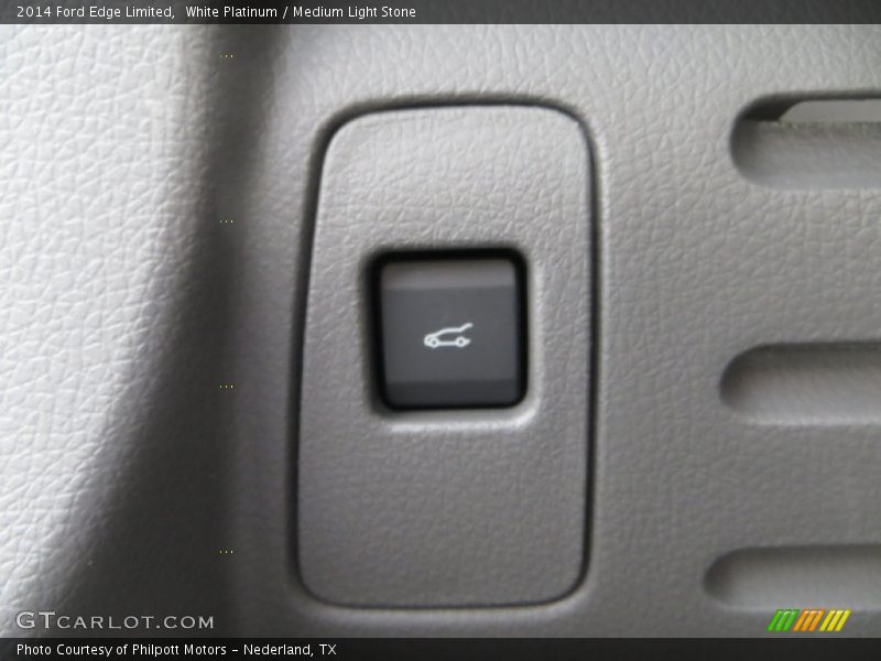 White Platinum / Medium Light Stone 2014 Ford Edge Limited