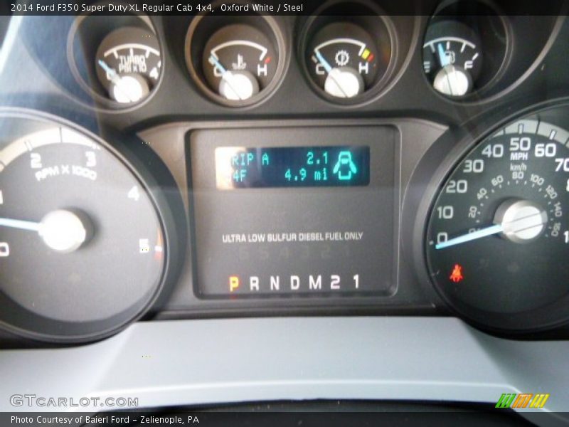 Oxford White / Steel 2014 Ford F350 Super Duty XL Regular Cab 4x4