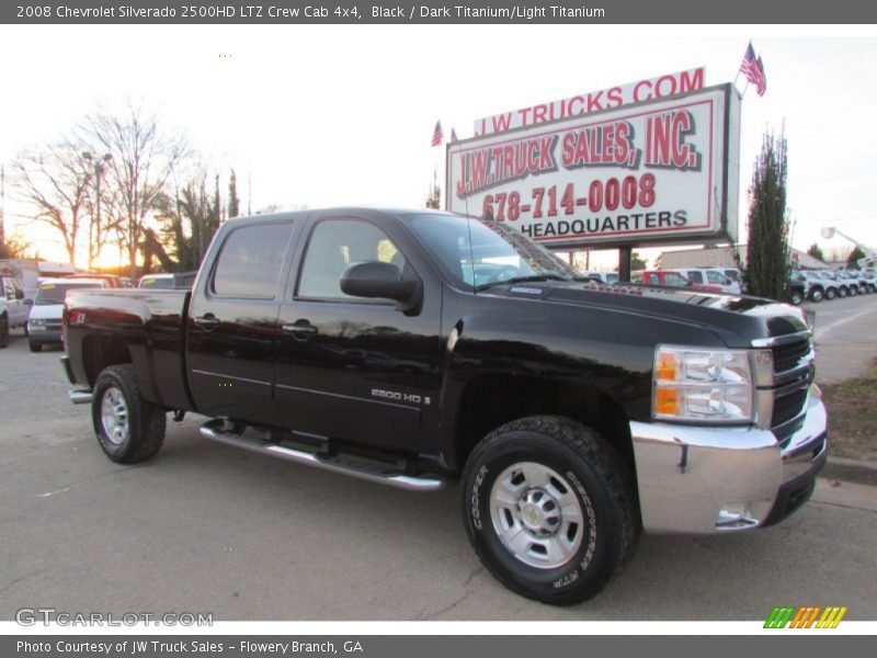Black / Dark Titanium/Light Titanium 2008 Chevrolet Silverado 2500HD LTZ Crew Cab 4x4