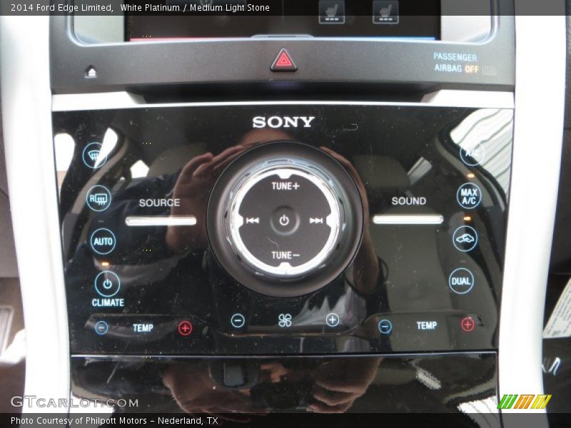 White Platinum / Medium Light Stone 2014 Ford Edge Limited