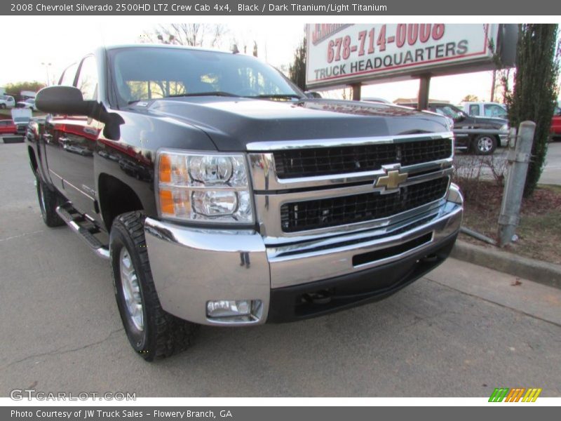 Black / Dark Titanium/Light Titanium 2008 Chevrolet Silverado 2500HD LTZ Crew Cab 4x4