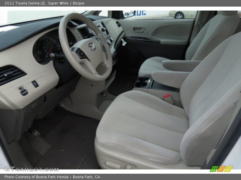 Super White / Bisque 2011 Toyota Sienna LE