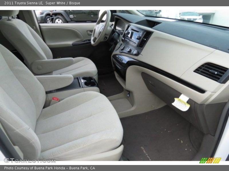 Super White / Bisque 2011 Toyota Sienna LE