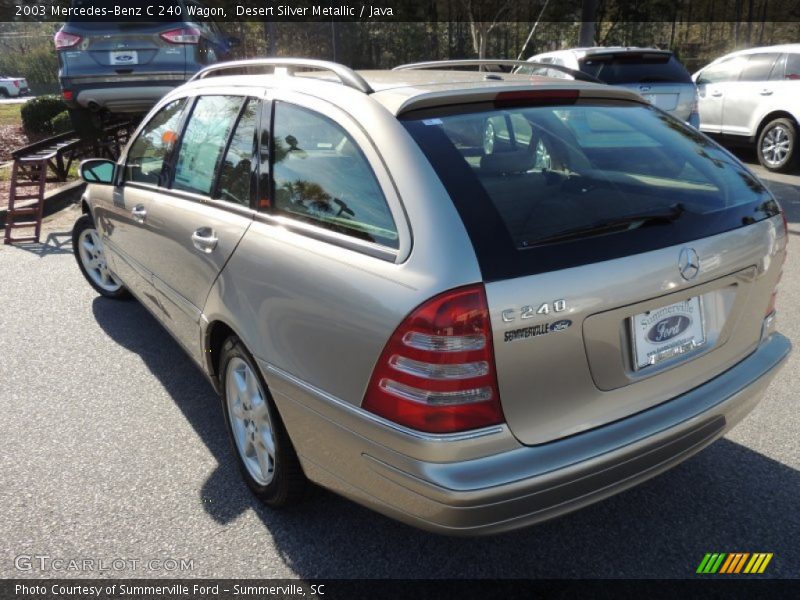 Desert Silver Metallic / Java 2003 Mercedes-Benz C 240 Wagon