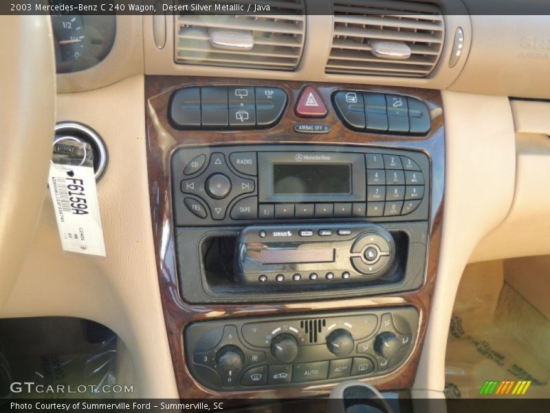 Controls of 2003 C 240 Wagon