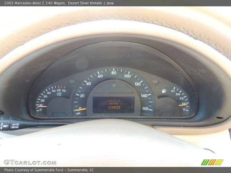  2003 C 240 Wagon 240 Wagon Gauges