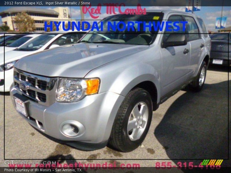 Ingot Silver Metallic / Stone 2012 Ford Escape XLS