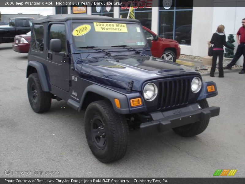 Midnight Blue Pearl / Dark Slate Gray 2006 Jeep Wrangler X 4x4