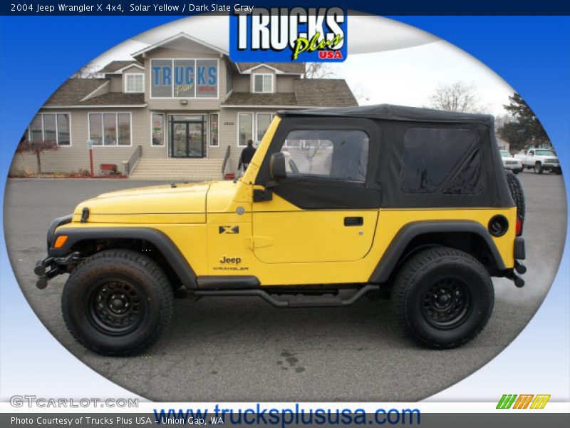 Solar Yellow / Dark Slate Gray 2004 Jeep Wrangler X 4x4