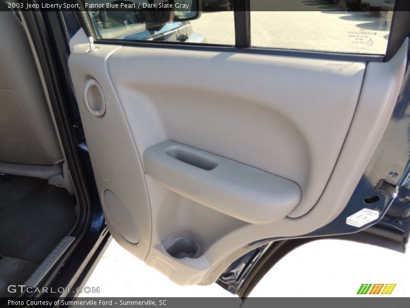 Patriot Blue Pearl / Dark Slate Gray 2003 Jeep Liberty Sport