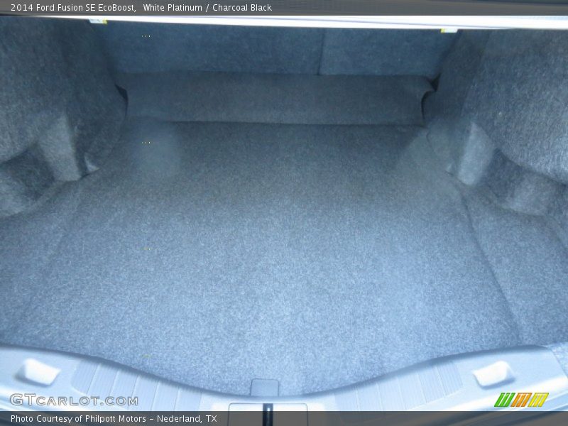 White Platinum / Charcoal Black 2014 Ford Fusion SE EcoBoost