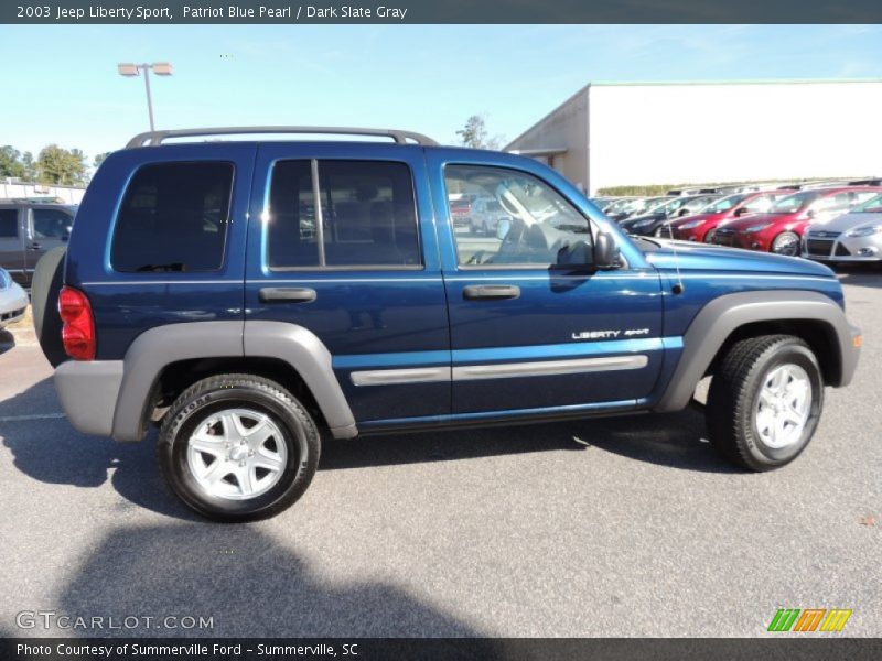 Patriot Blue Pearl / Dark Slate Gray 2003 Jeep Liberty Sport