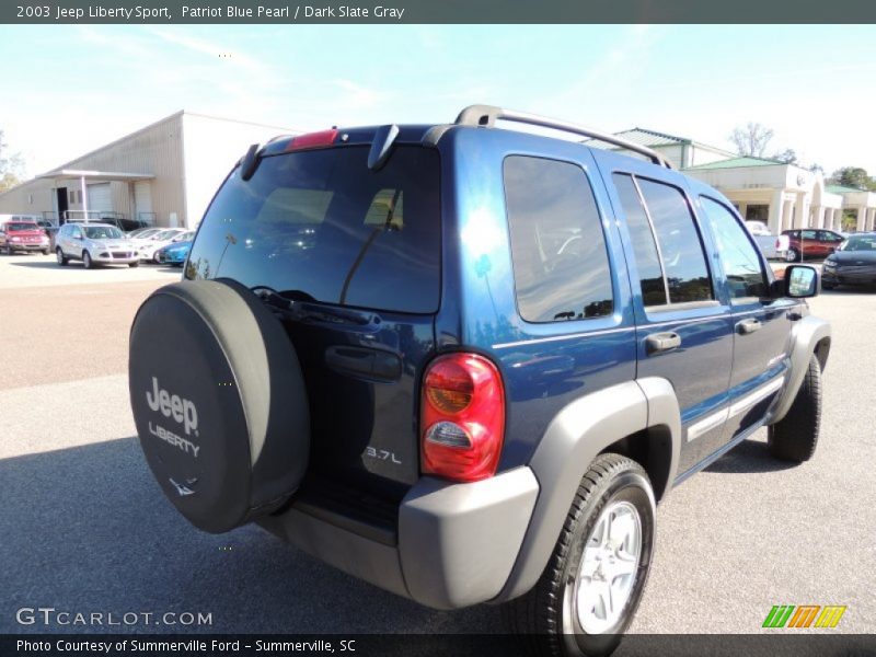 Patriot Blue Pearl / Dark Slate Gray 2003 Jeep Liberty Sport