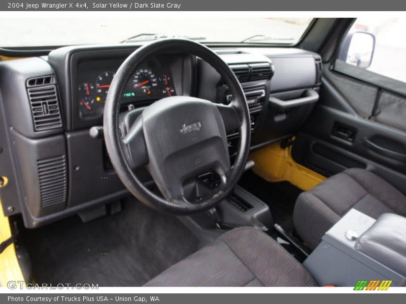 Solar Yellow / Dark Slate Gray 2004 Jeep Wrangler X 4x4