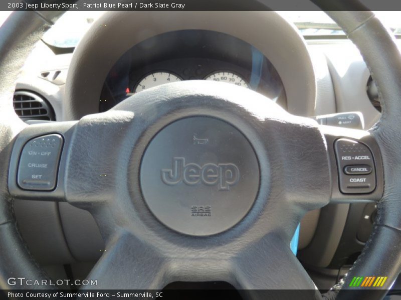 Patriot Blue Pearl / Dark Slate Gray 2003 Jeep Liberty Sport